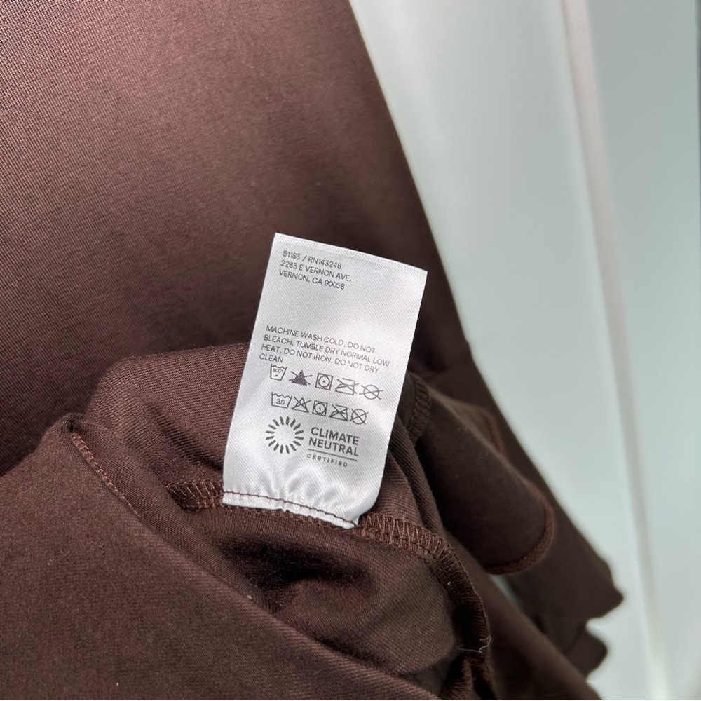 Reformation Quinley Knit Dress Brown Size Small - Picture 7 of 10